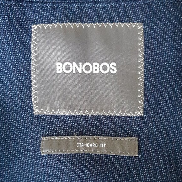 BONOBOS Lanificio comero Flexa 42R Unstructured Mid Tone Blue Men's Sport Jacket - Picture 5 of 15